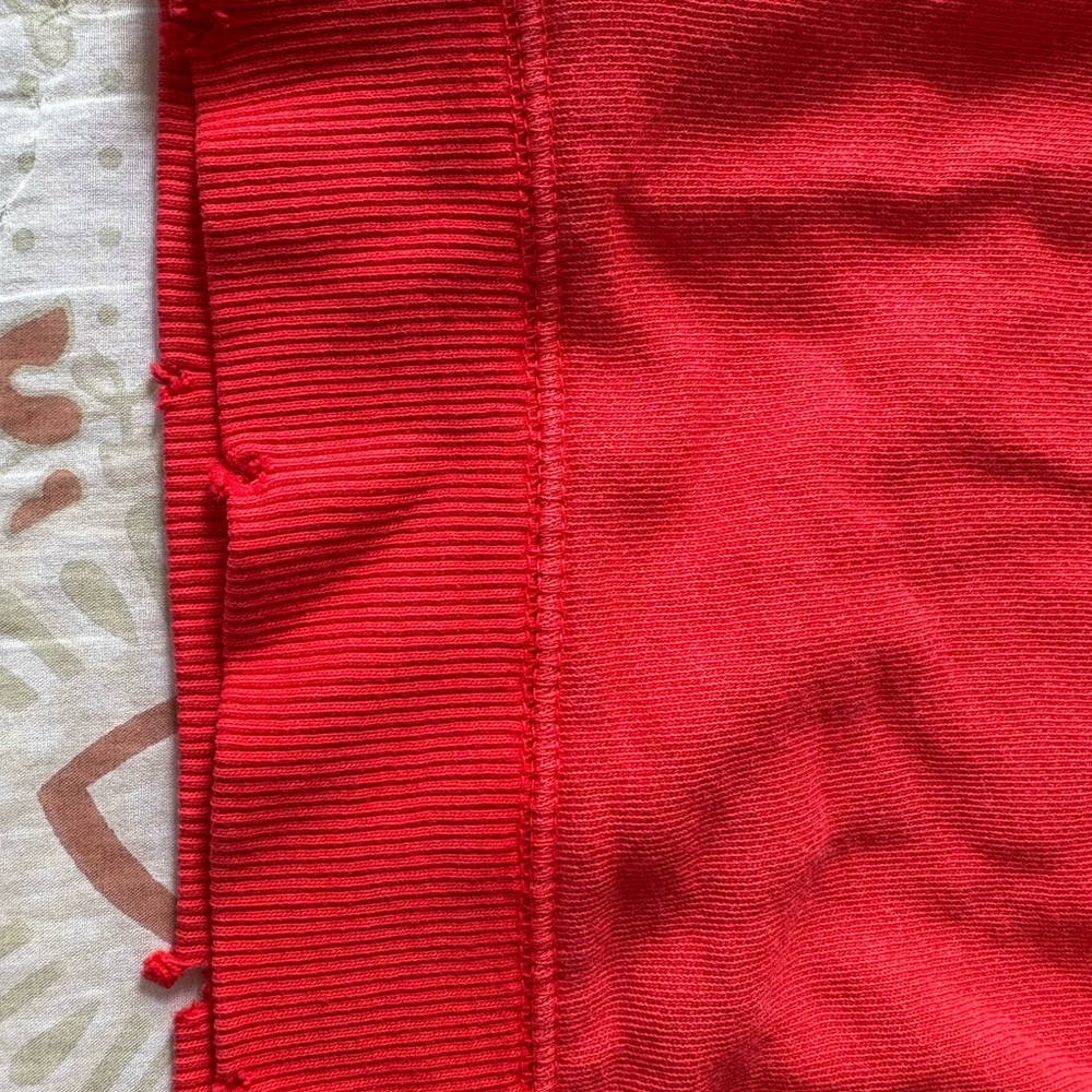 NWT Free People Take it Easy Red/Rouge Knit Cardigan Sweater - Picture 4 of 8
